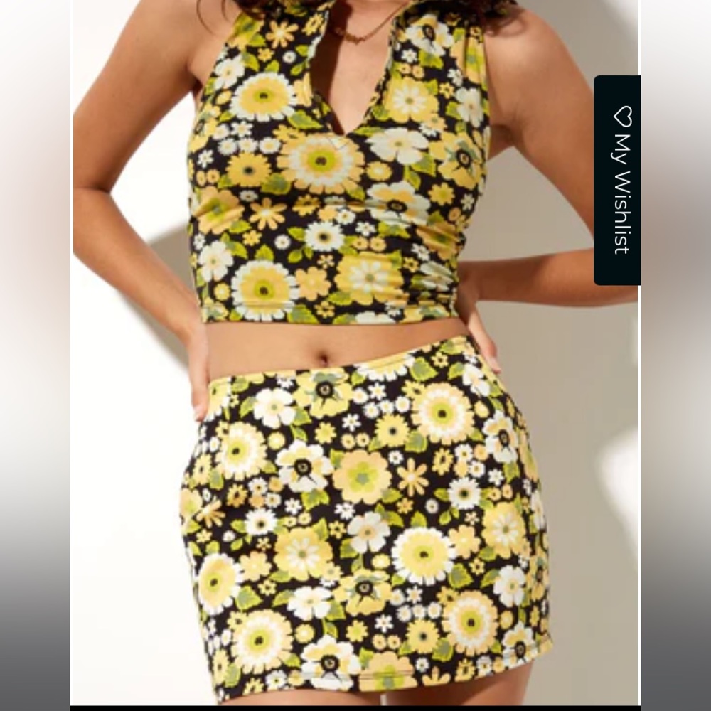 Ima Mini Skirt In Retro Floral